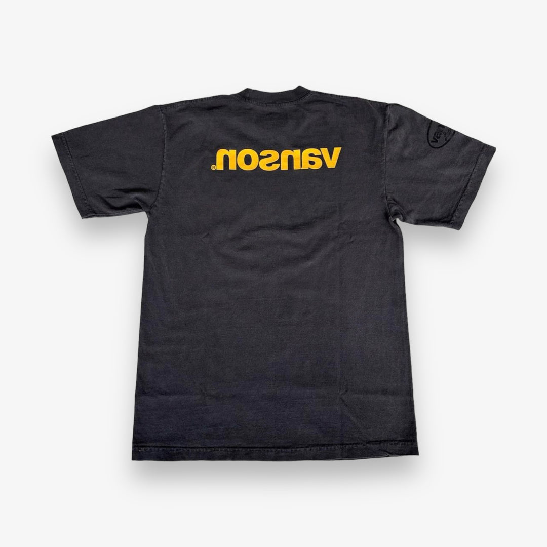 Vanson Leathers Tee Dark Grey Yellow – Sneaker Junkies