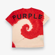 Purple Brand Textured Jersey SS Tee High Risk Red Curve Wordmark