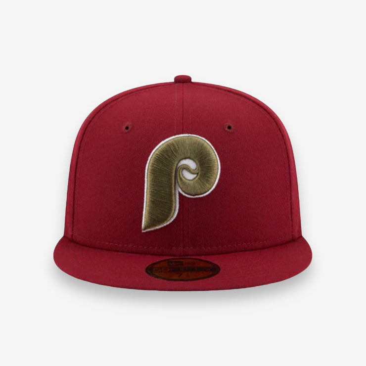 New Era Botanical Phillies Fitted Maroon