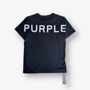 Purple Brand Clean Jersey SS Tee Black Beauty Wordmark