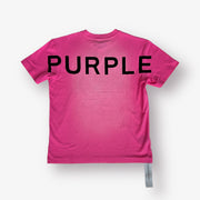 Purple Brand SS Tee Neon Pink Wordmark