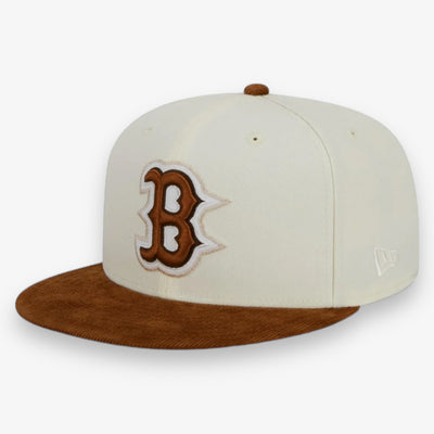 New Era Boston Red Sox Cream Corduroy Fitted Hat