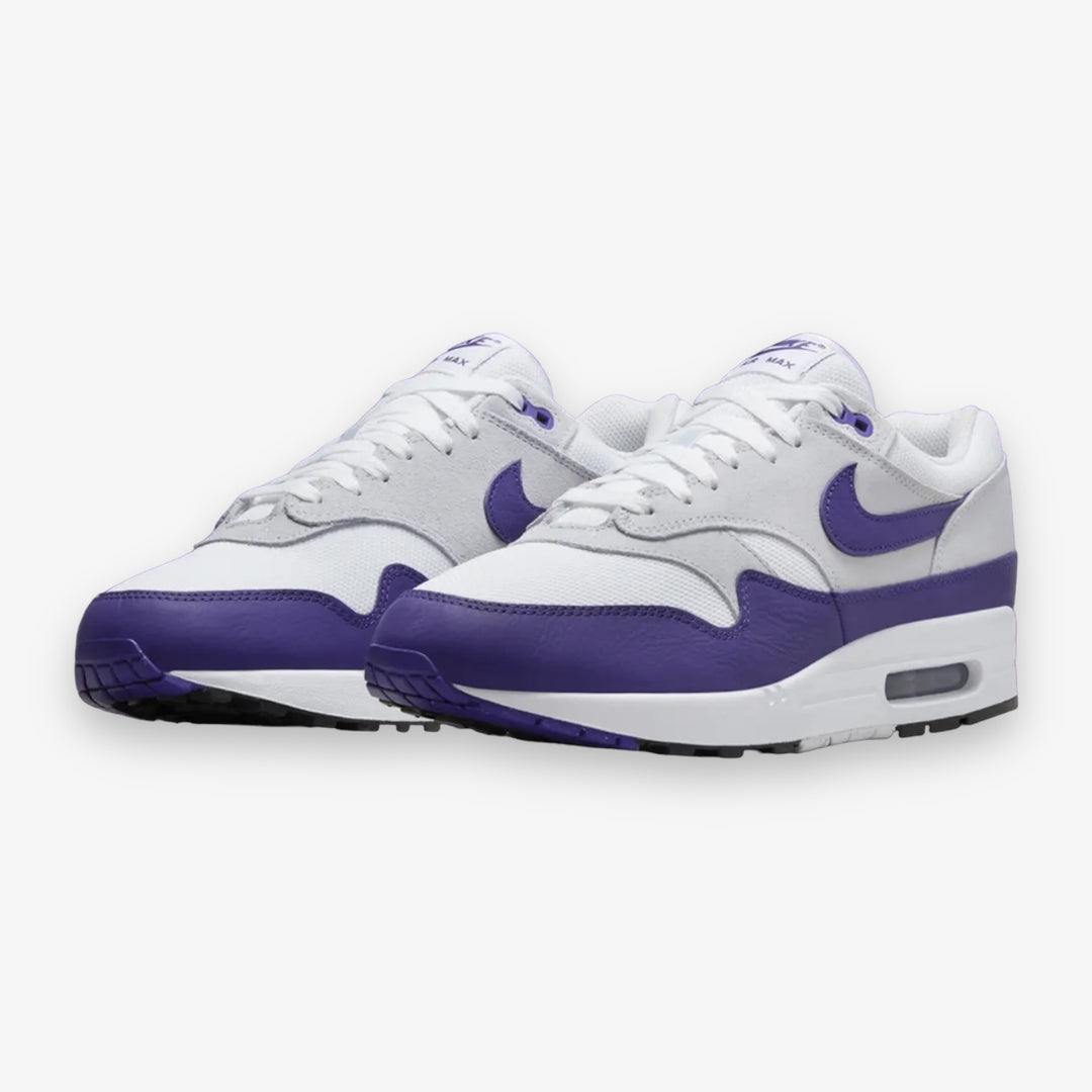 NIKE AIR MAX 1 SC WHITE/FIELD PURPLE-FOOTBALL GREY-BLACK DZ4549