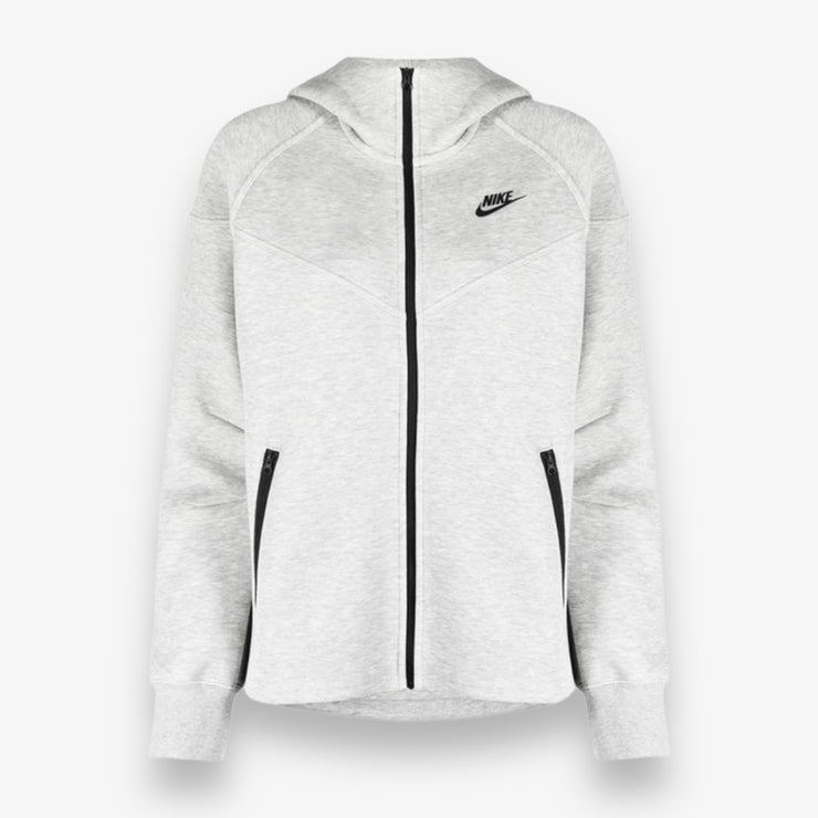 NIKE WOMENS SPORTSWEAR TECH FLEECE ZIP UP DK GREY HEATHER/BLACK FB8338-063