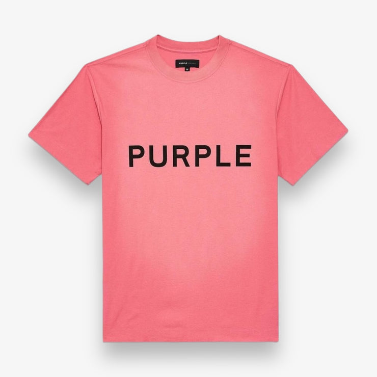 Purple Brand Textured SS Tee Wordmark Desert Rose