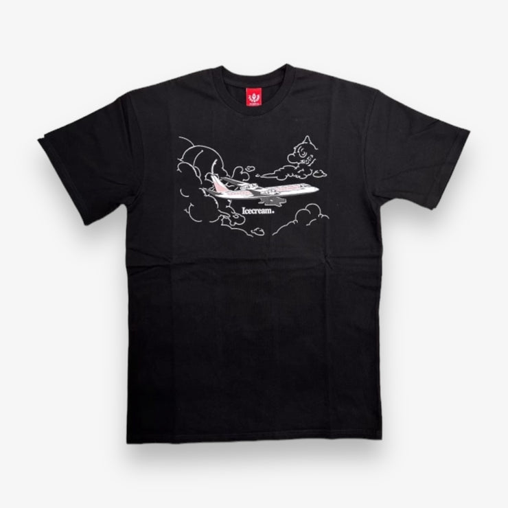 Ice Cream Private Jet SS Tee Black