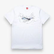 Ice Cream Private Jet ss tee white