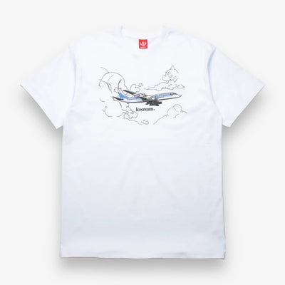 Ice Cream Private Jet ss tee white