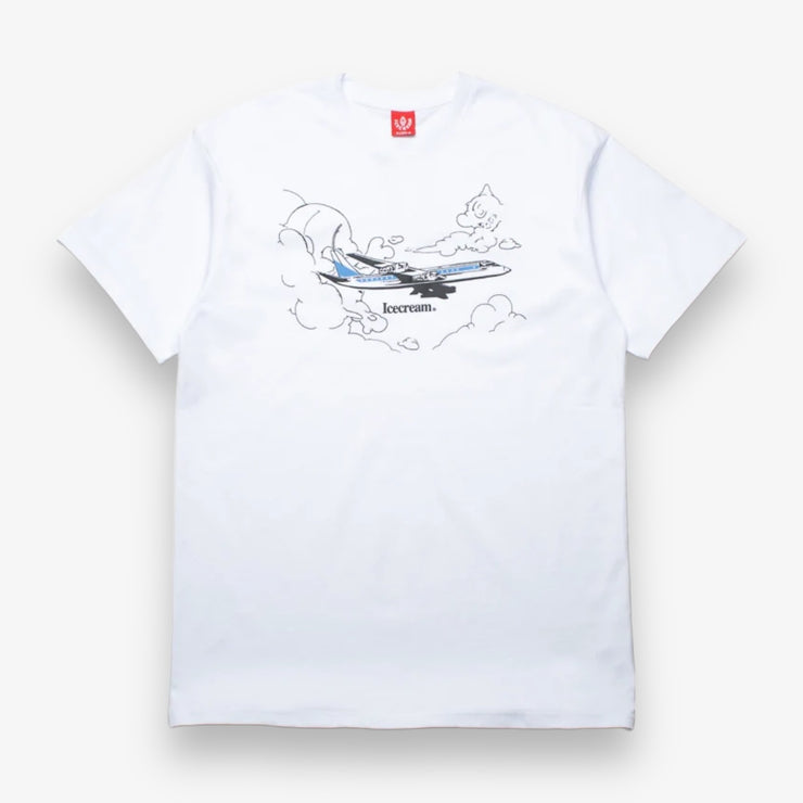 Ice Cream Private Jet ss tee white