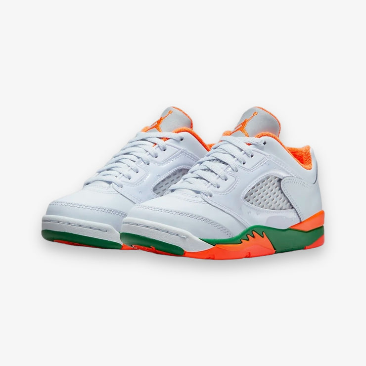 Jordan 5 Retro Low (PS) Football Grey Brilliant Orange FQ1316-018