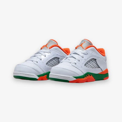 Jordan 5 Retro Low (TD) Football Grey Brilliant Orange FQ1315-018