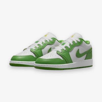 Air Jordan 1 Low SE BG White Chlorophyll Lightening Grade School HF4779-100