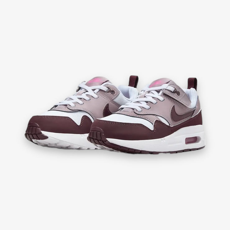 Nike Air Max 1 Easyon PS White Burgundy Crush DZ3308 112 Preschool Siz Sneaker Junkies