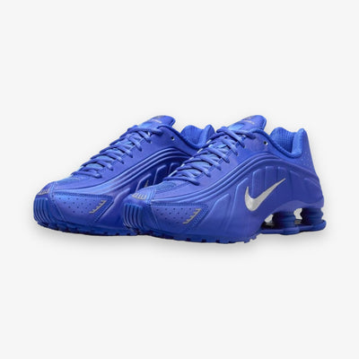 Women's Nike Shox R4 Racer Blue Metallic Silver HJ7303-445