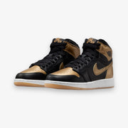 Air Jordan 1 Retro High OG GS Black Metallic Gold Sail Grade School Sizes FD1437-071