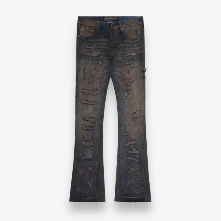 Valabasas Zero denim stacked dark grey wash