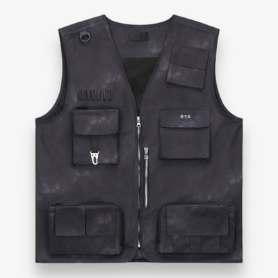 RTA IBRA UTILITY VEST BLACK MARBLE