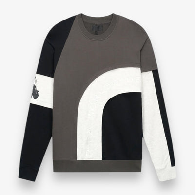 RTA CHARLES SWEATSHIRT | BLACK WHITE GREY PATCHWORK