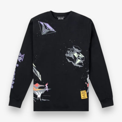 Paper Planes Beyond Limits Long Sleeve Tee Black