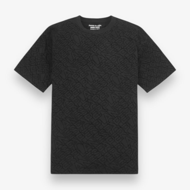 Paper Planes Monogram Tee Black