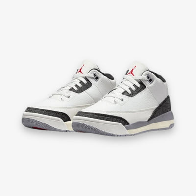 Jordan 3 Retro PS Summit White Fire Red Pre School Sizes DM0966-106