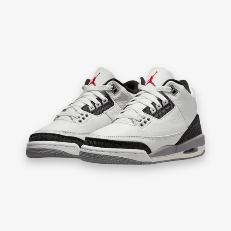 Air Jordan 3 Retro GS Summit White Fire Red Grade School DM0967-106