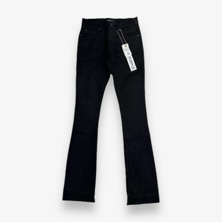 Purple Brand Super Stack Skinny Flare Jeans Black