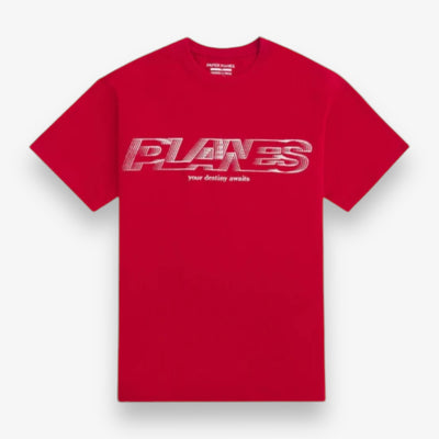 Paper Planes Interlock Spine Tee Crimson