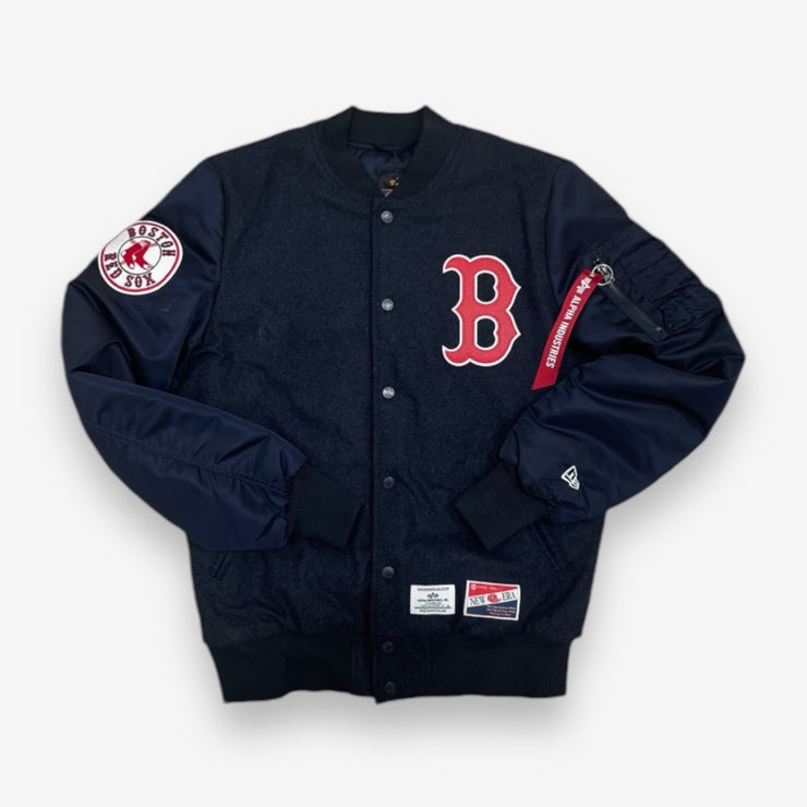 New Era X Alpha Industries Boston Red Sox varsity Jacket