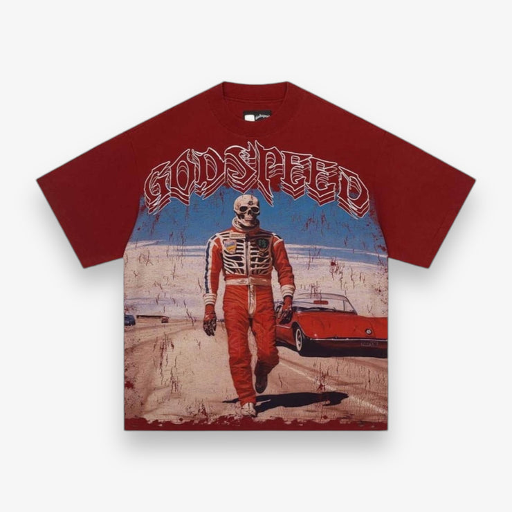 Godspeed Speed Racer Tee Crimson Red