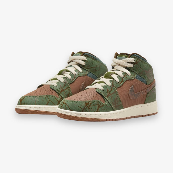 Air Jordan 1 Mid SS (GS) Archaeo Brown Light Olive FQ8101-200