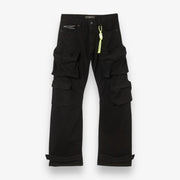 Cult of Individuality Grunge Baggy Cargo Jeans Black Twill