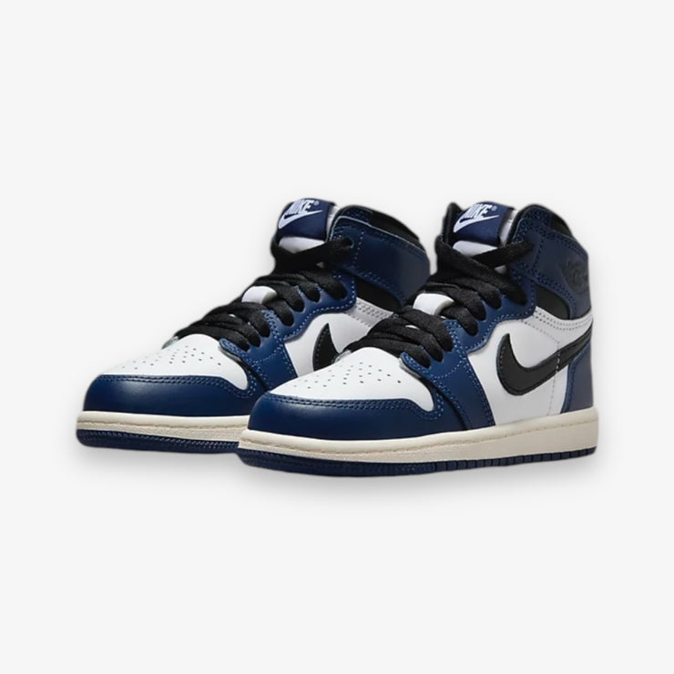 Jordan 1 Retro High OG (PS) Midnight Navy Black White Sail FD1412-401