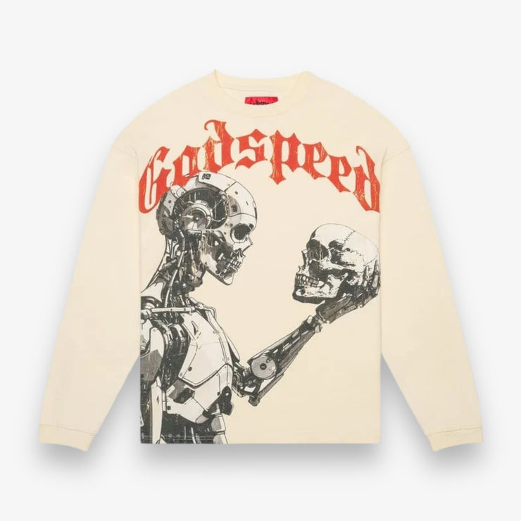 Godspeed Human Vs Ai III Bone L/S