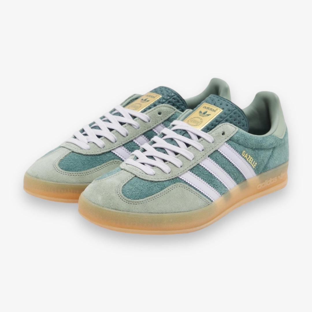 Adidas Gazelle Indoor Mineral Green Silver Dawn JI0323 Adidas Gazelle Indoor Mineral Green Silver Dawn JI0323