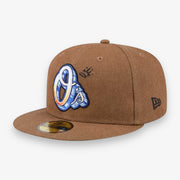 New Era Baltimore Orioles Fitted Logo Scribble Brown