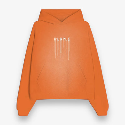 Purple Brand HWT Fleece PO Hoody Alpha Orange