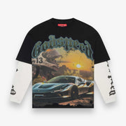 Godspeed Sunset Drift LS T-Shirt Black Wash