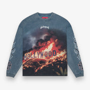 Godspeed Hollywood Inferno LS T-Shirt Blue Wash