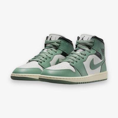 Womens Air Jordan 1 Mid Sail Jade Smoke Anthracite BQ6472-130