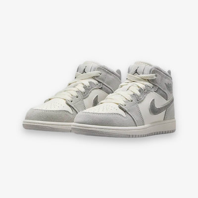 Jordan 1 Mid SE (PS) Neutral Grey Smoke Grey Sail FQ8087-002