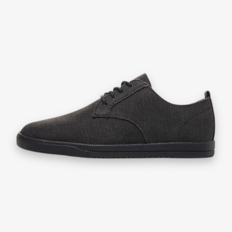 Clae Ellington Textile Black Hemp Canvas