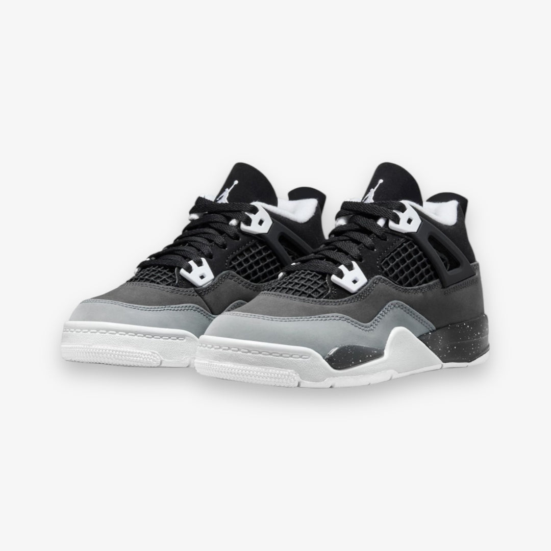 Jordan 4 Retro Fear Black White Anthracite Black PS Pre  display picture 1