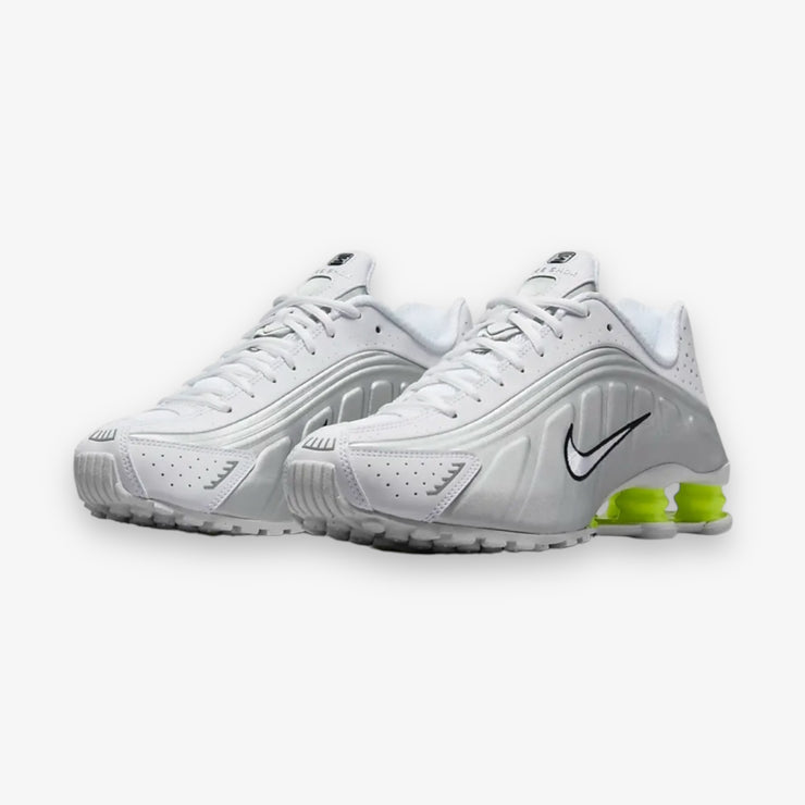 Nike Womens Shox R4 White Metallic Silver AR3565-102