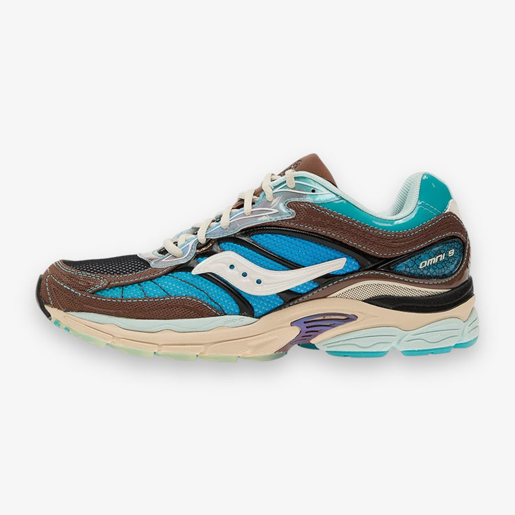 Saucony X FOOT PATROL OMNI 9 Blue brown S70923-1