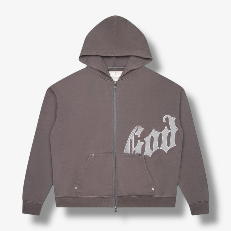 Godspeed OG Logo Hoodie V2 Stone Grey