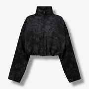 Women's Nike Oversized Jacquard Heavy Track Jacket Black HF9579-010