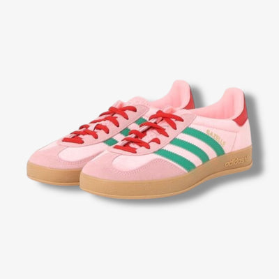 adidas gazelle silver green womens Women's Adidas Gazelle Indoor Pink Red Green JI2713 – Sneaker Junkies