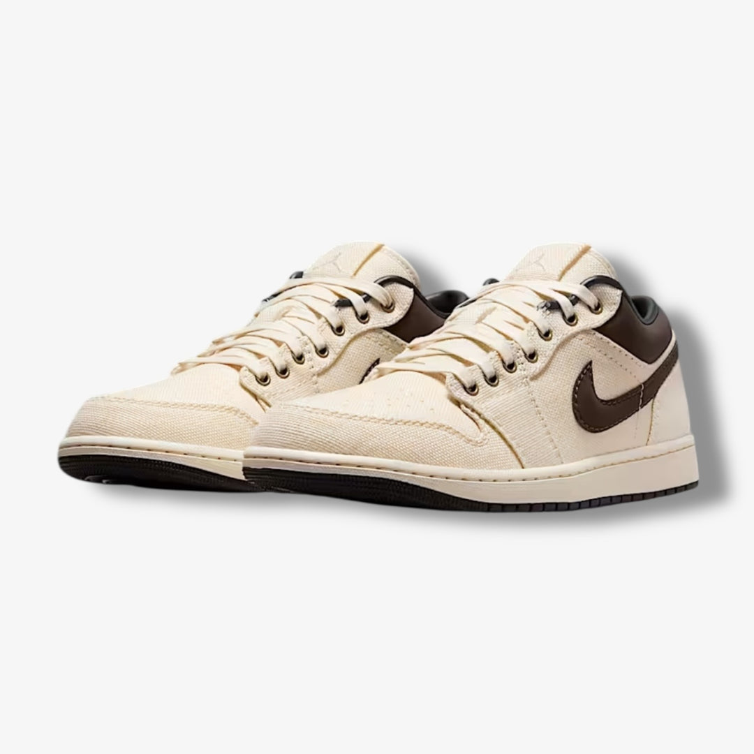 Air Jordan 1 Low PRM Pale Ivory Baroque Brown IB8058-110 – Sneaker