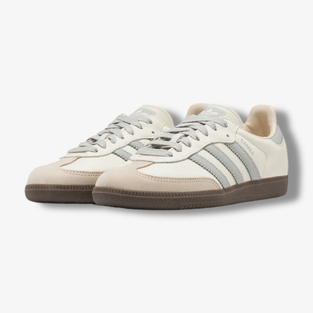 Adidas Womens Samba OG Cream White / Wonder Silver / Sand Strata JH729 Sneaker Junkies Adidas Womens Samba OG Cream White / Wonder Silver / Sand Strata JH729 Sneaker Junkies